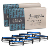 Jeremy's Sprint3 8-cartridge refills offer a close, consistent shave