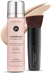 Jerome Alexander MagicMinerals airbrush foundation bottle shows flawless natural coverage for all-day wear.