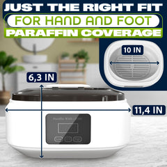 Jerrybox paraffin wax machine 3400ml dial control for adjustable heat and comfort