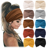 Jesries women's headbands wide turban set in multiple colors for versatile styling.