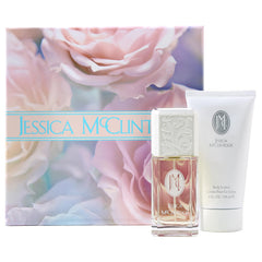 Jessica McClintock 2Piece Gift Set bottle highlights fruity floral fragrance for everyday wear.