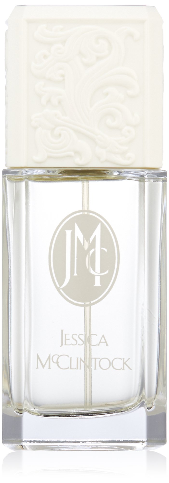 Jessica McClintock EDP bottle close-up; timeless daytime scent.