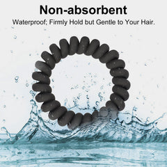 JessLab spiral hair ties coil design closeup highlighting gentle, non-damaging hold