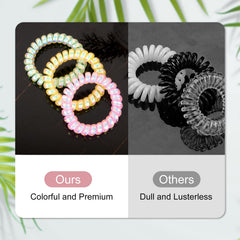JessLab spiral hair ties highlighting durable, reusable design for daily wear.