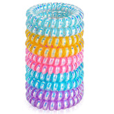 JessLab Spiral Hair Ties for Women 10-pack, versatile ponytail accessories for secure, damage-minimizing hold.