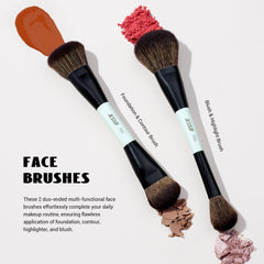 Jessup duo-end eyebrow brush for precise shaping and grooming