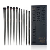 Jessup Eyeshadow Brush Set 10pcs packaging and box showcasing gift-ready presentation