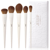 Jessup 5pc brush set packaging shown, gift-ready and store-friendly.