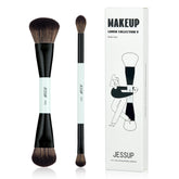 Jessup double-ended foundation brush for precise base application and contouring