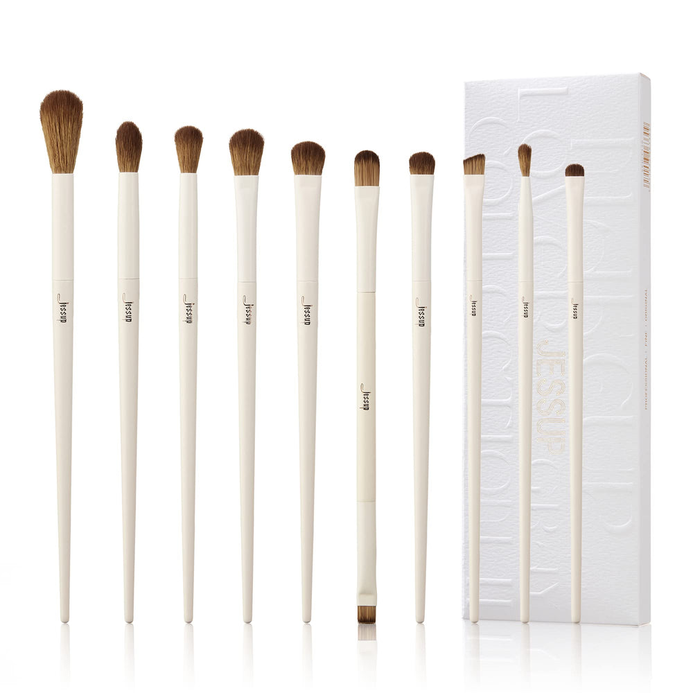Jessup 10pc eye brush set full view shows versatile eye creation options