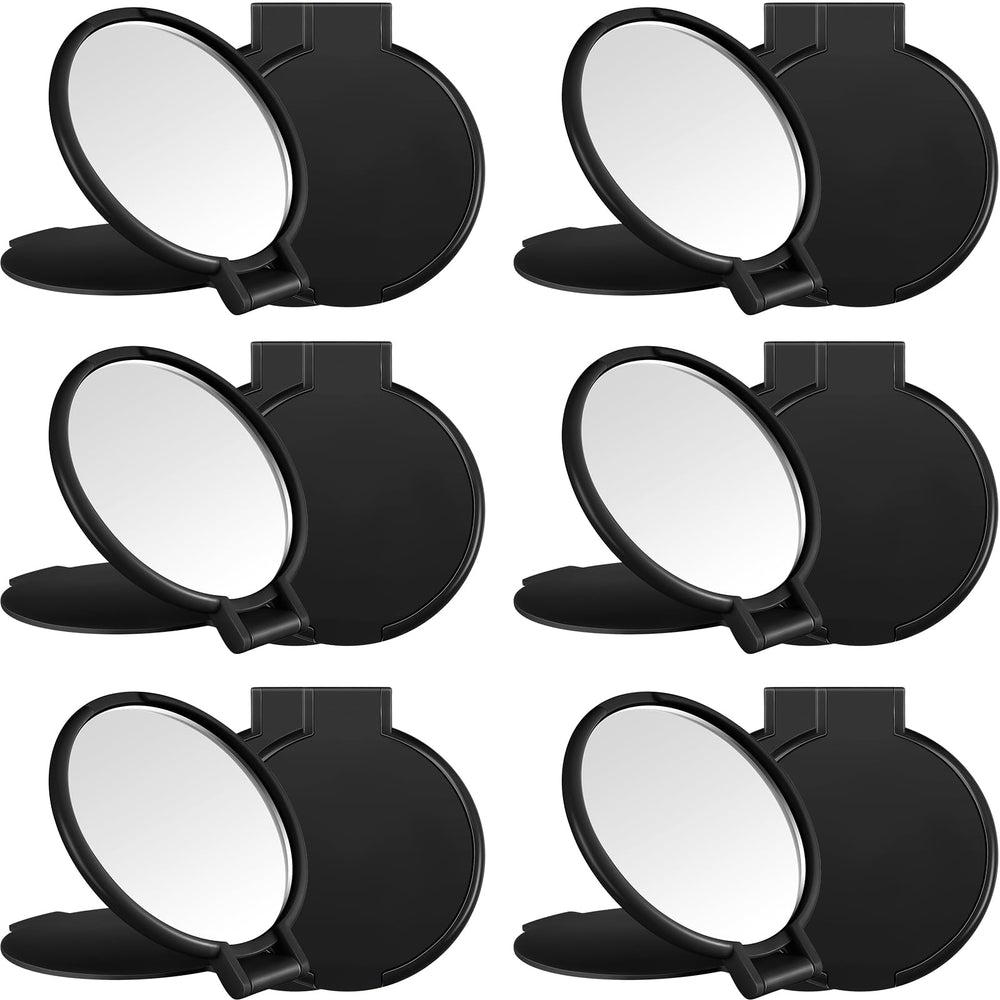 Jetec 12-piece compact mirrors in black packaged for gifts and party favors