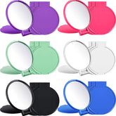 Jetec 18-piece compact mirrors bulk pack in six colors for gifting and on-the-go touchups.