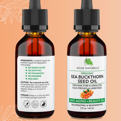 Jeune Naturelle Sea Buckthorn Oil pour image for simple skincare application