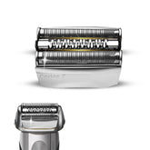 JEVONG Series 7 replacement head close-up reveals the foil for a smoother shave.