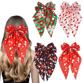 Jewemia spider web hair bow clip with satin finish for playful Halloween style.