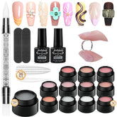 JEWHITENY 12-color gel palette shows vibrant shades for creative nail art.