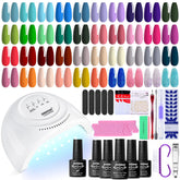 JEWHITENY gel nail polish kit 40 colors palette for at-home manicures