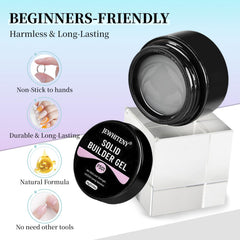 JEWHITENY nail extension preview shows strong, durable sculpted nails.