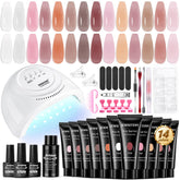 jewhiteny poly extension gel kit front view for at-home nails