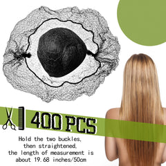 Jexine hair net invisible edges closeup for discreet buns