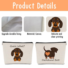 JFEHBFL dachshund canvas material emphasizes durable, easy-to-clean construction.