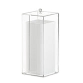 JHJFRAWY acrylic clean pad storage box lid keeps pads organized on your vanity.