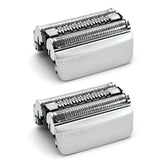 JIANCENGYU 83M replacement head front view shows precision blades for a smoother shave.