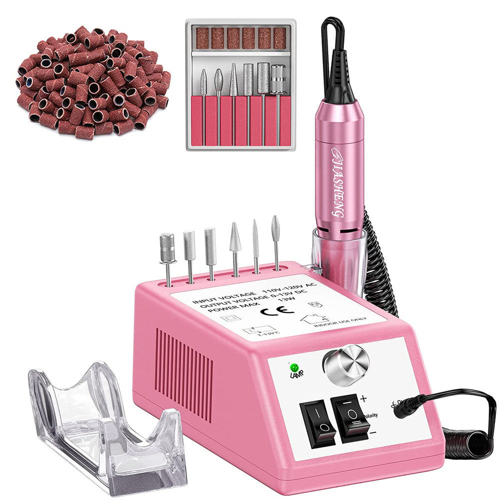 JIASHENG nail drill handpiece pink delivers lightweight precision for comfortable manicure sessions.
