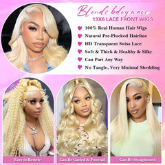 JIEDAOKOU HD lace-front 13x6 front-view shows seamless parting and natural scalp.