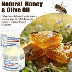JIIANERY tallow-moisturized skin close-up with improved softness.