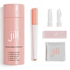 Jill Dermaplane Razor Trial Kit shave wand for precise facial prep and smooth skin.
