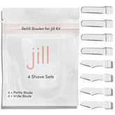 Jill dermaplane refill petite blades for precise facial hair removal