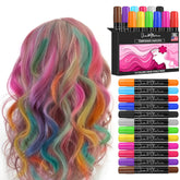 Jim&Gloria dustless hair chalk colors palette for temporary color play.