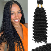 Jinhui 18in wet-and-wavy bulk braiding hair ready for boho braids