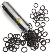 JIRIS no-break hair ties pack close-up shows soft cotton stretch and gentle hold