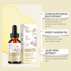 JISKG Cyperus Rotundus Oil texture close up highlights lightweight non greasy feel.