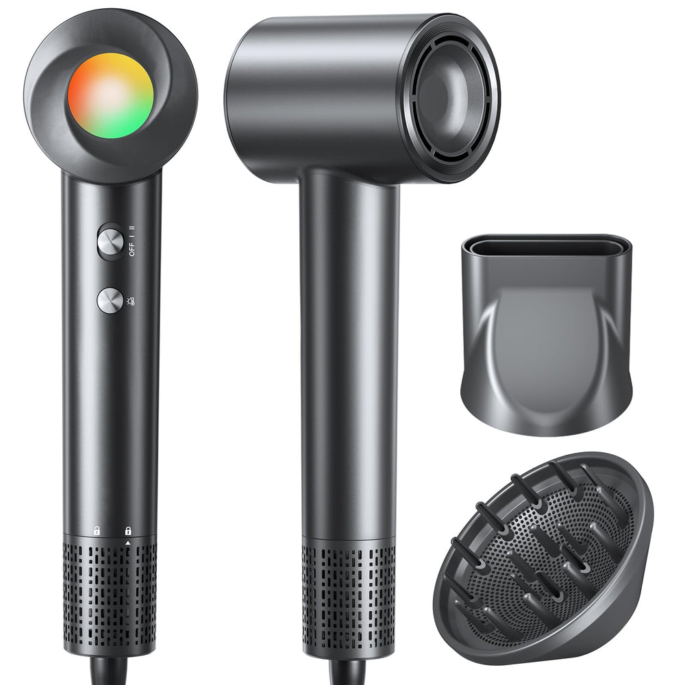 JITOOW hair dryer shows the 160000rpm motor for ultra-fast drying and salon-quality results