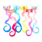 JIUSERLU unicorn hair clip ombre purple-blue, adds playful color for party prep