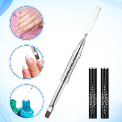 JJUNW nylon bristles offer flexibility without shedding for smooth nail art.