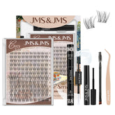 JMS&JMS Lash Clusters Kit invisible band close up for seamless manga inspired eyes