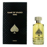 Jo Milano Game of Spades King bottle front, sleek unisex fragrance for everyday wear.