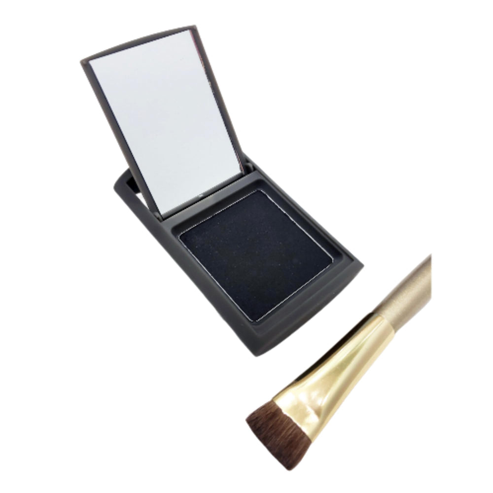 Joan Rivers Beauty Great Hair Day powder-tube shows easy root filling for immediate fullness.