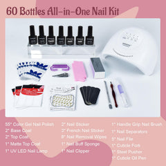 JODSONE base and top coat pack for nail protection and glossy or matte finishes.