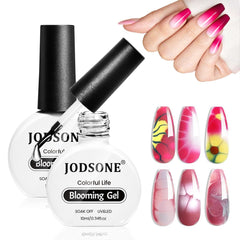 JODSONE Blooming Gel set with two 10 ml bottles for easy blooming nail art