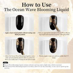 JODSONE Blooming Liquid application step captures initial spread on gel