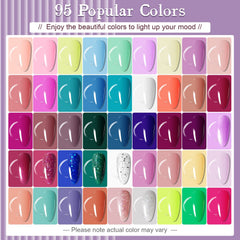 JODSONE gel nail polish bottles close-up highlights vibrant pigments and smooth application