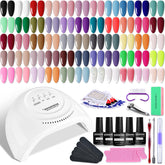 JODSONE gel nail polish kit colors row displays vibrant shades for daily wear and special occasions.