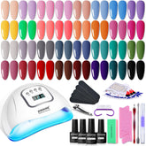 JODSONE gel nail polish kit with UV light enables at-home professional nails.