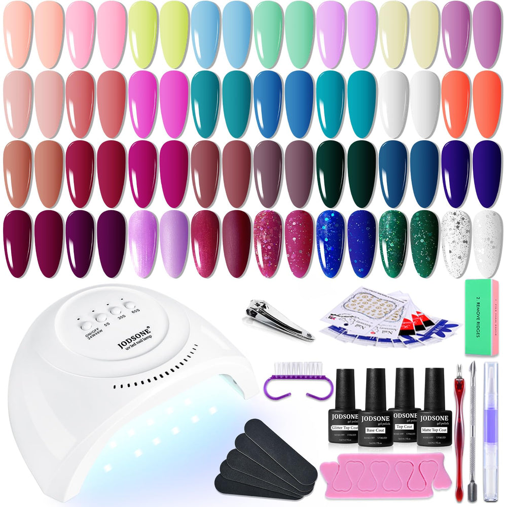 JODSONE gel nail polish starter kit front view for easy at-home manicures