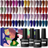 JODSONE gel nail polish starter set with 36 bottles for creative manicures.